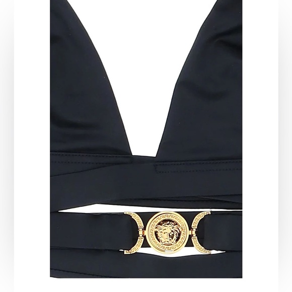 New Versace💯 Authentic 
Versace Logo-Plaque Swim Bikini Top - Picture 7 of 13
